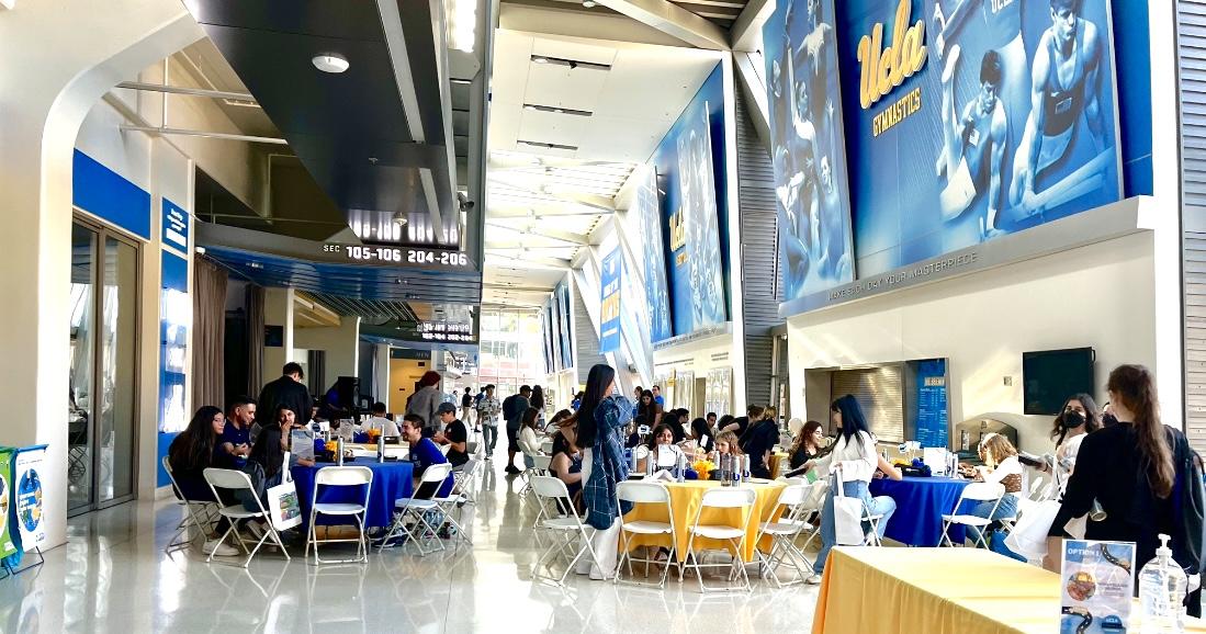 2022 New Commuter Student Welcome inside Pauley Pavilion
